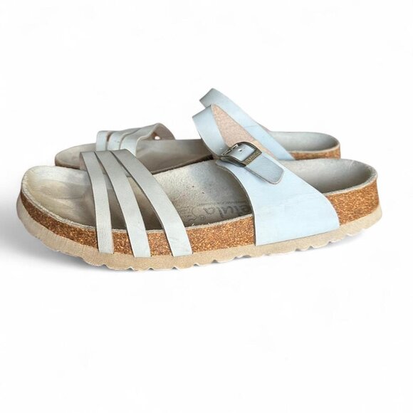 Birkenstock Betula Women's White Slide Casual Sandals Size 8 US 39 EU - Picture 1 of 5